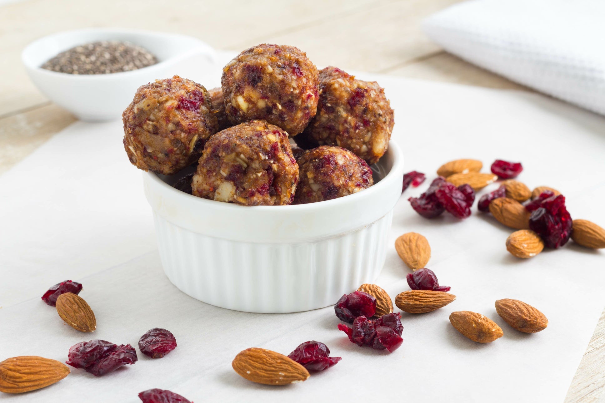 Almond and Cranberry Energy Balls